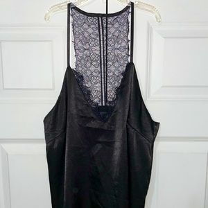 Black lace black lined women’s top